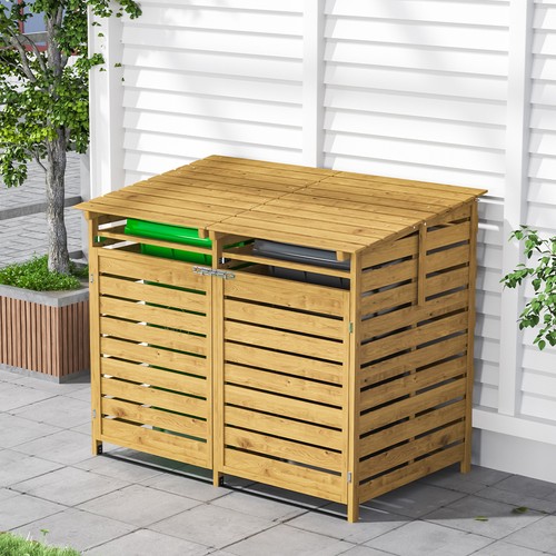Double wheelie bin storage - wheelie,