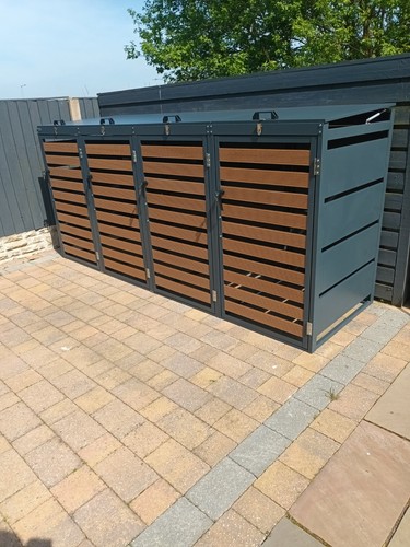 Wheelie bin storage quad - wheelie,