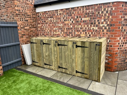Wheelie bin storage unit - wheelie,
