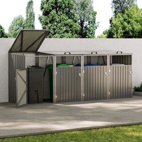 Four wheelie bin storage - storage, metal