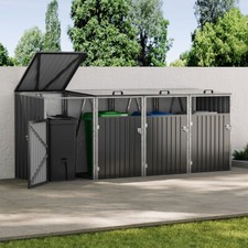 Quadruple Garden Wheelie Bin