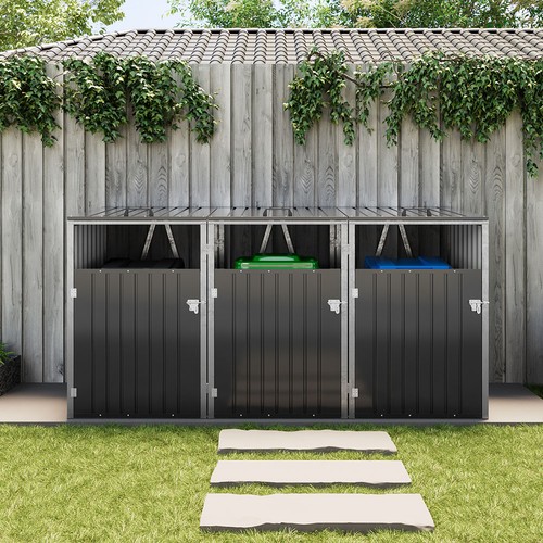Large triple wheelie bin - wheelie,
