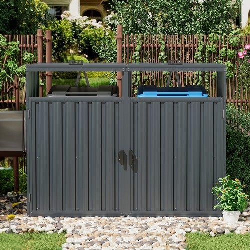 Double wheelie bin storage - wheelie,