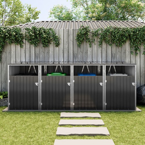 Four wheelie bin storage - wheelie,