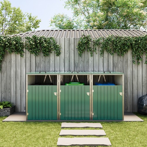 Triple wheelie bin storage - bin,